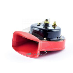 Claxon interior de 6V. color rojo.