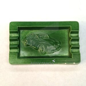 Adorno cerámica verde Renault 4cv